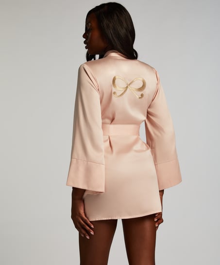 Satin Kimono, Pink
