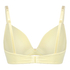 Pointelle Padded Underwired Bra, Yellow