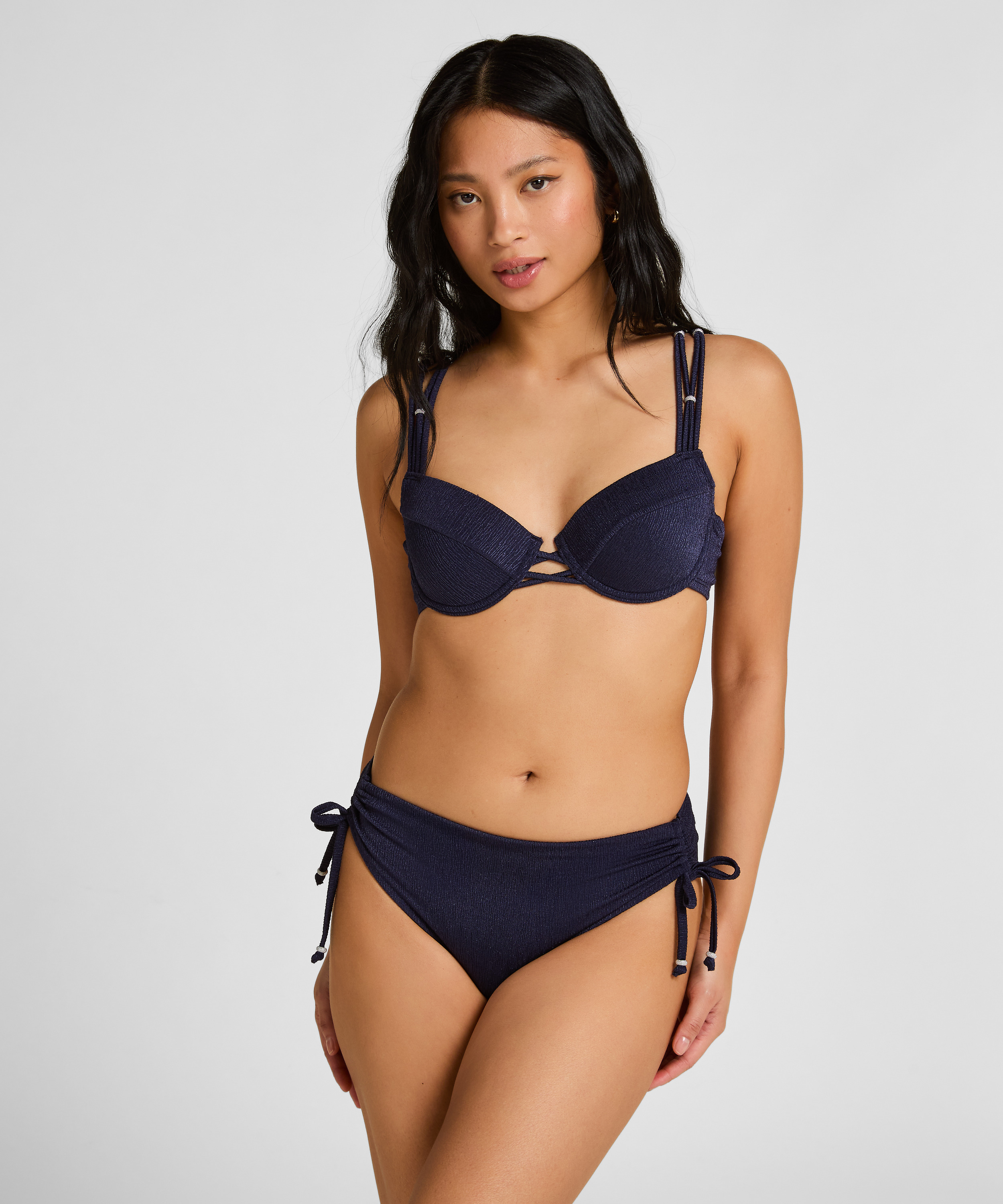 Padded Underwired Bikini Top Sorrento, Blue, main
