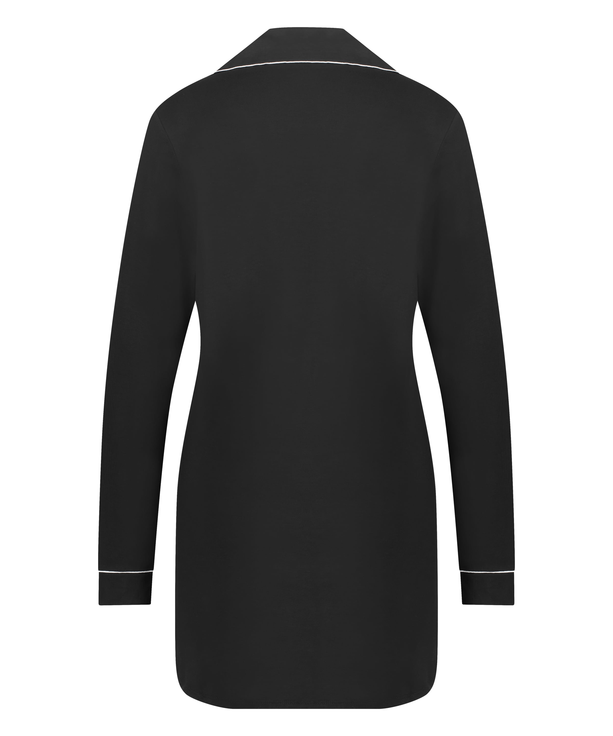 Essential Jersey Shirtdress, Black, main