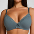 Lola Padded Non-Wired Bra, Blue