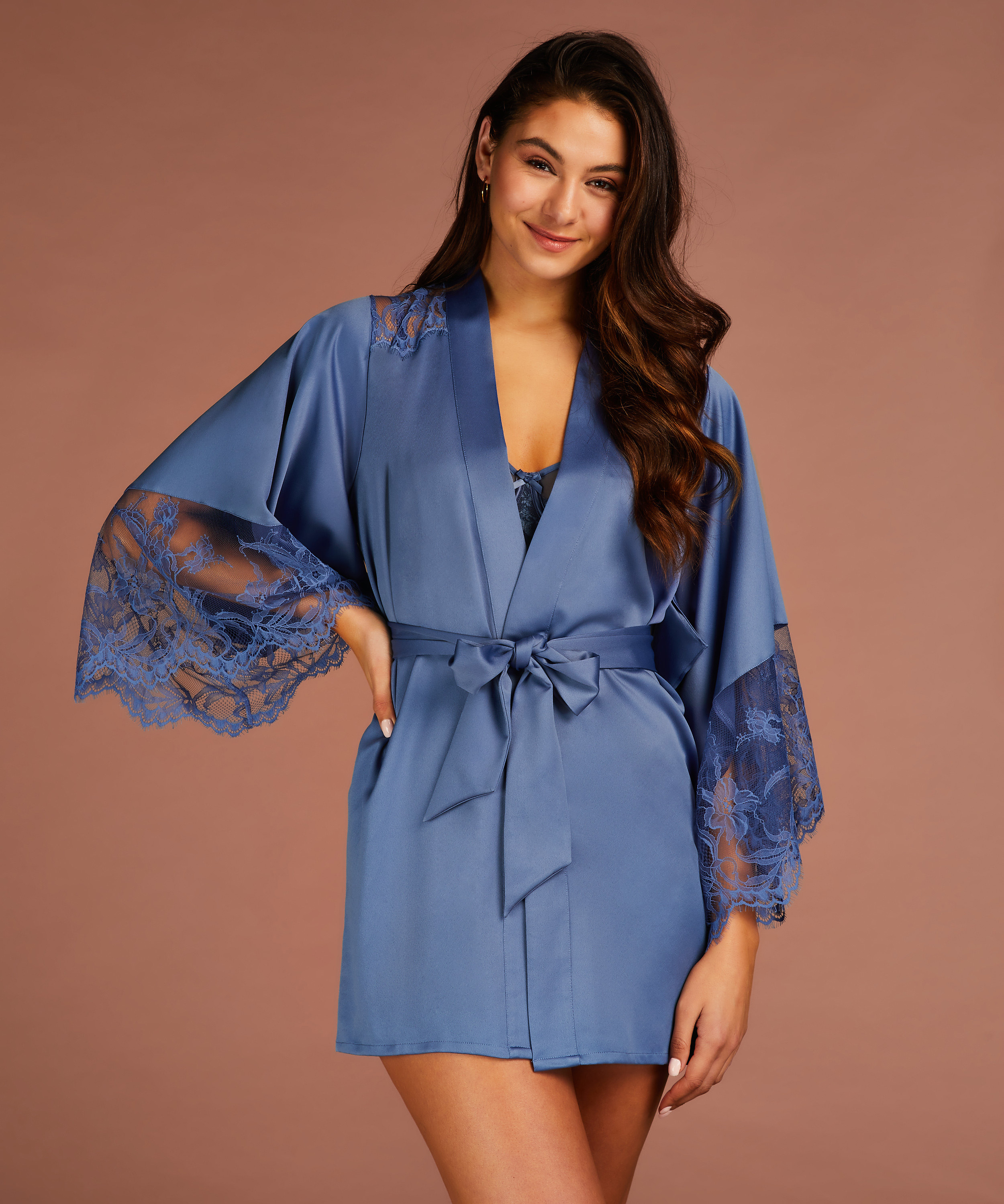 light blue dress costume Diarrablu Cabana Women's Kimono - Blue - Size XXL main image 1
