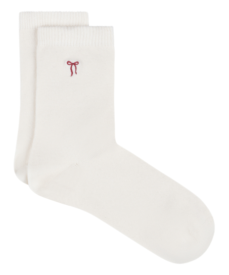 Modal Crew Socks, White