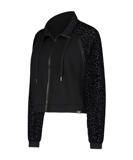 HKMX Leopard Jacket, Black