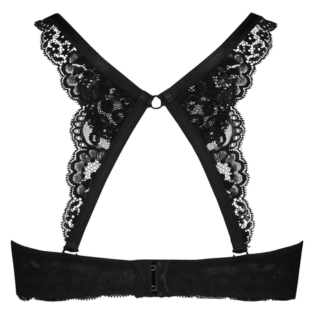 Lace Back Detail, Black