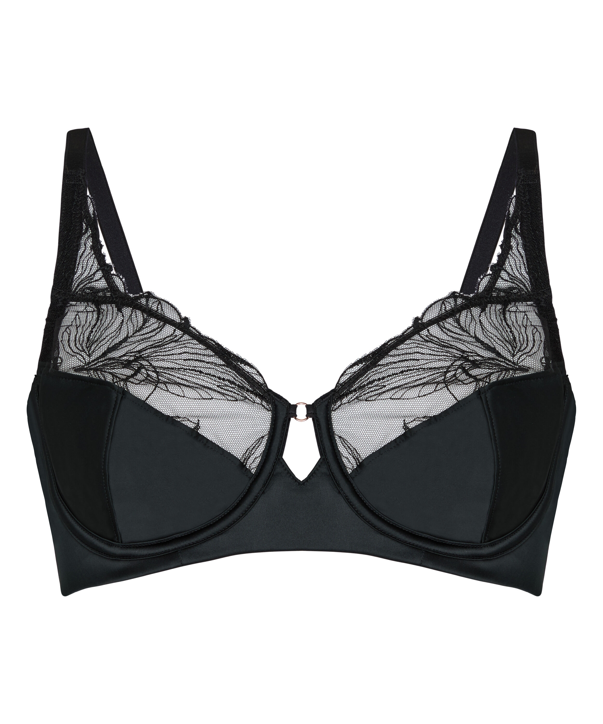 Non-Padded Underwired Bra Ellen, Black