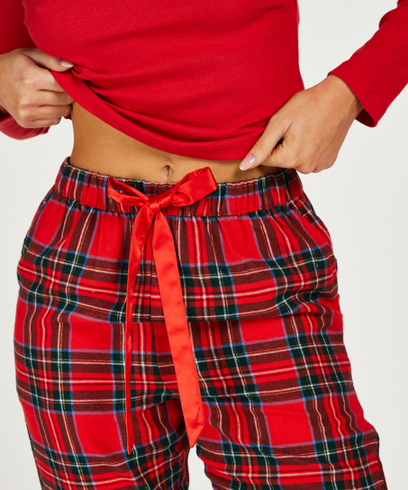 Tall Flannel Pyjama Pants, Red