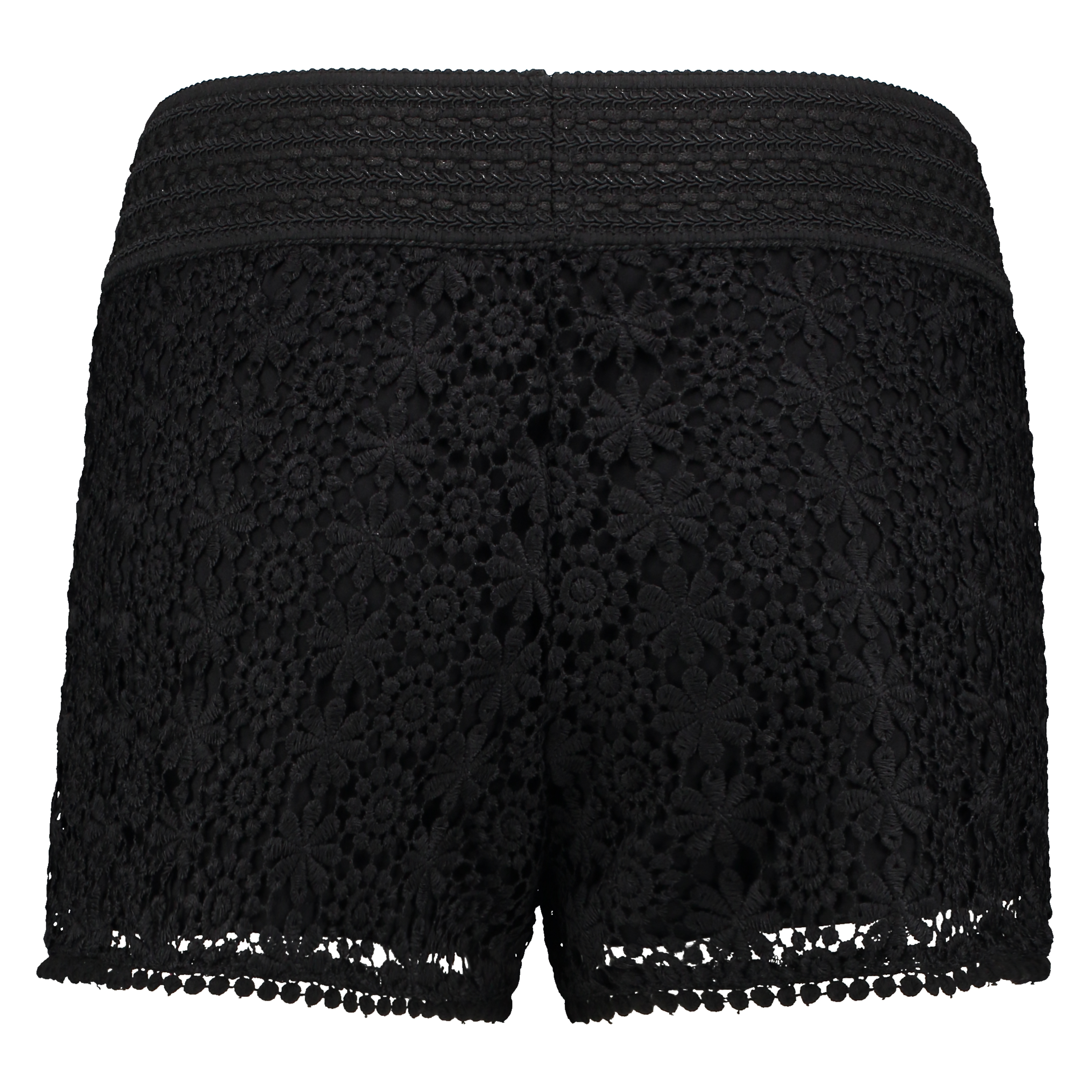 Crochetta Shorts, Black, main