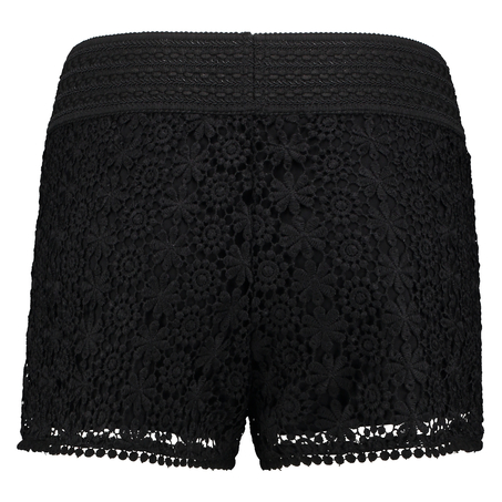 Crochetta Shorts, Black