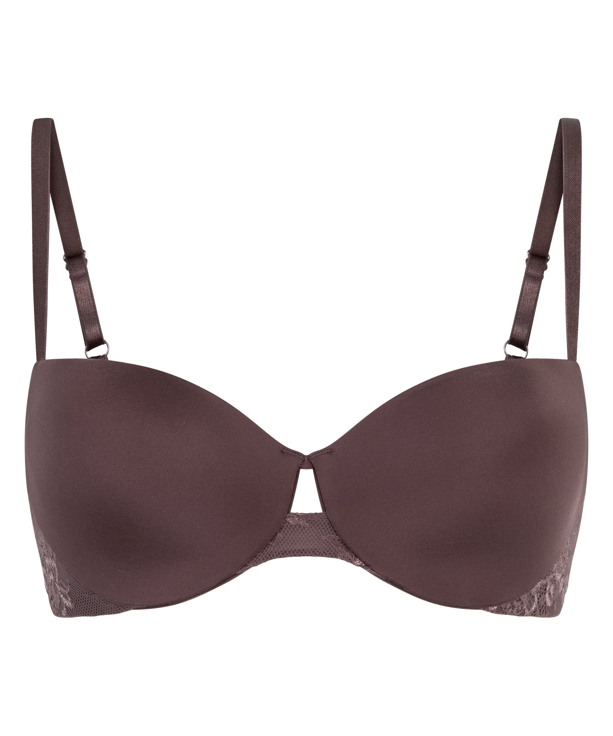 Lea Padded Underwired Bra, Brown, main