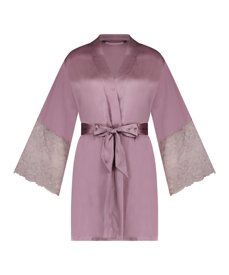 Satin Kimono, Purple