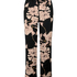 Satin Pants Flower, Black