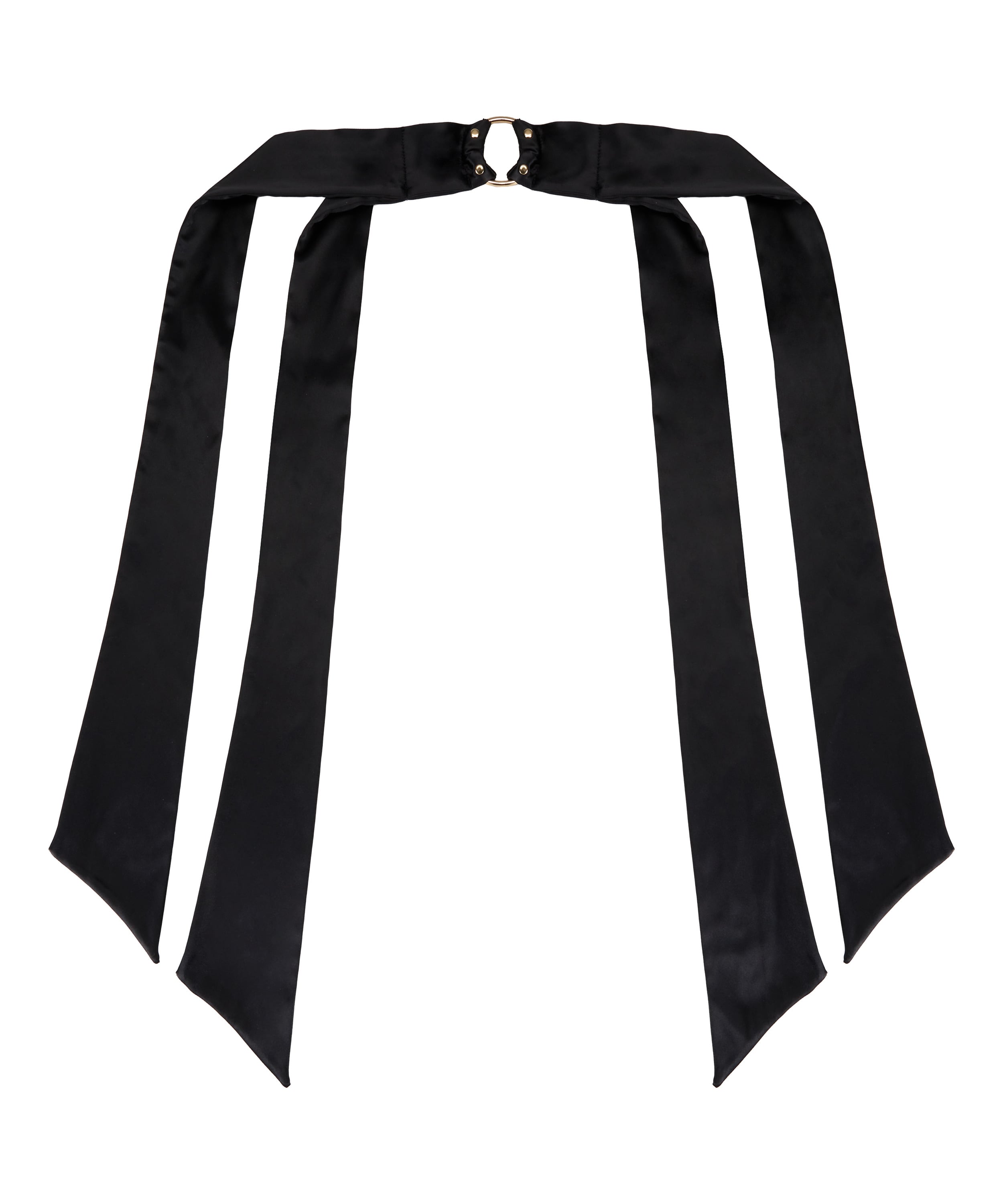 Satin Wrist Ties, Black, main