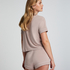 Essential Jersey Short-Sleeved Jacket, Beige