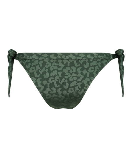 Tonal Leo Brazilian bikini bottoms, Green