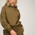 Hoodie brushed sweat, Green