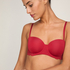 Angie Padded Strapless Underwired Bra, Red