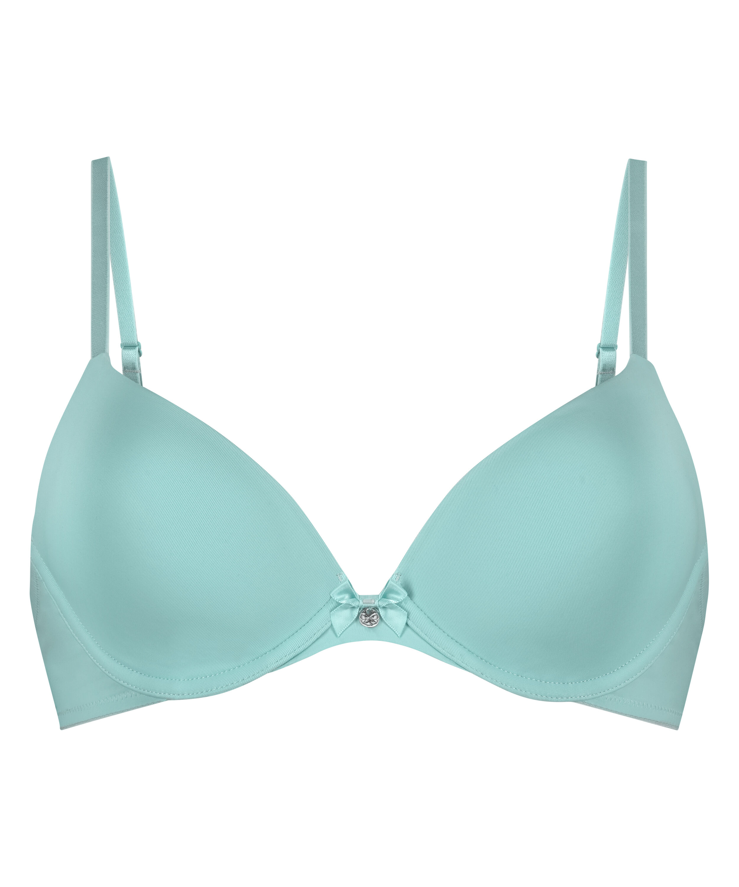 Plunge Padded Underwired Bra, Blue