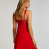 Graphic Lace slipdress, Red