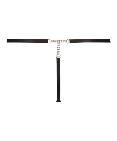 Donna Sparkle Thong, Black