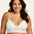 Rose Bralette, White