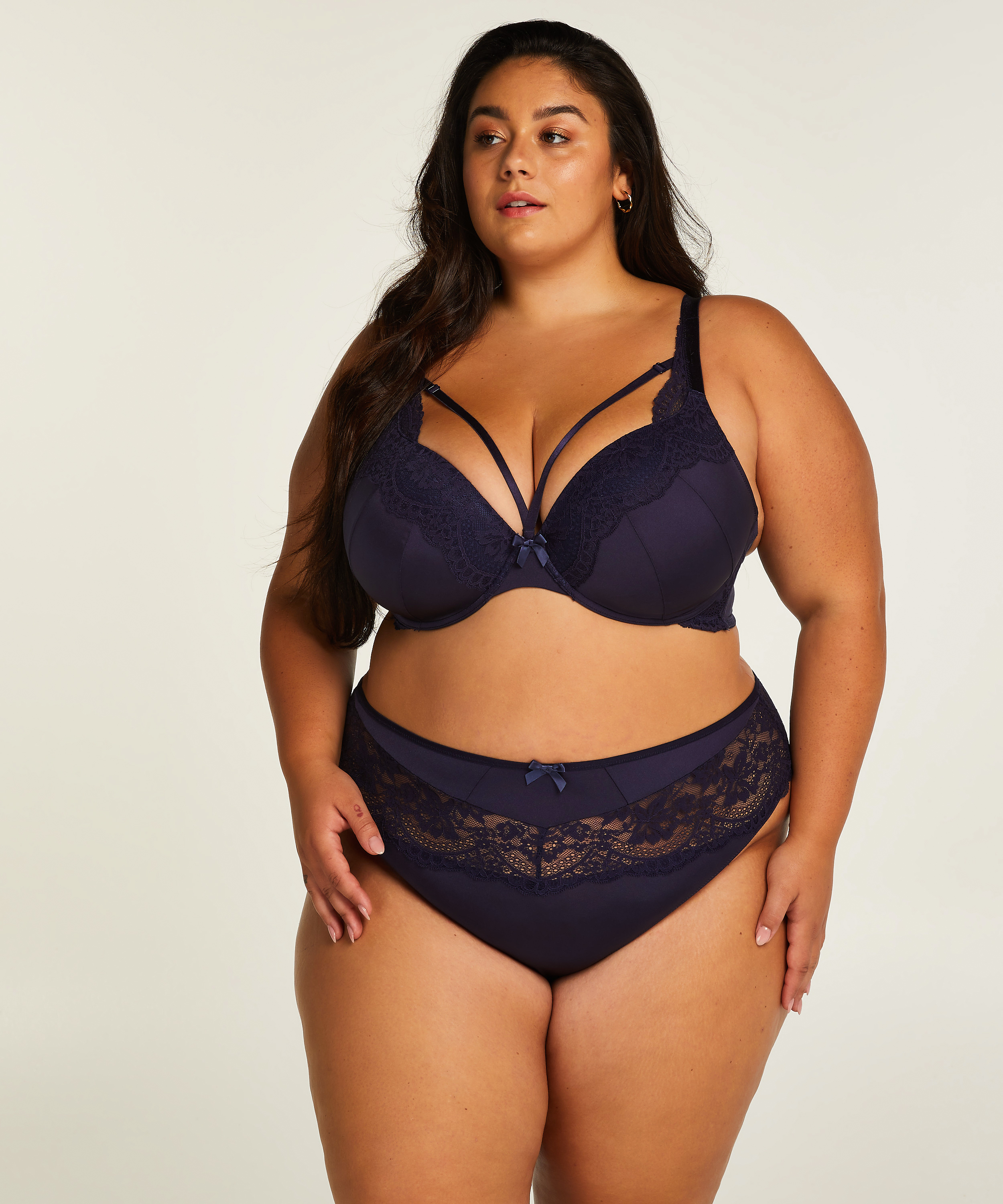 Georgia Padded Underwired Bra, Blue, main