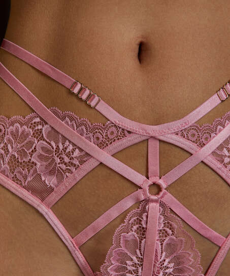 Roxanne Open Crotch Brazilian, Pink