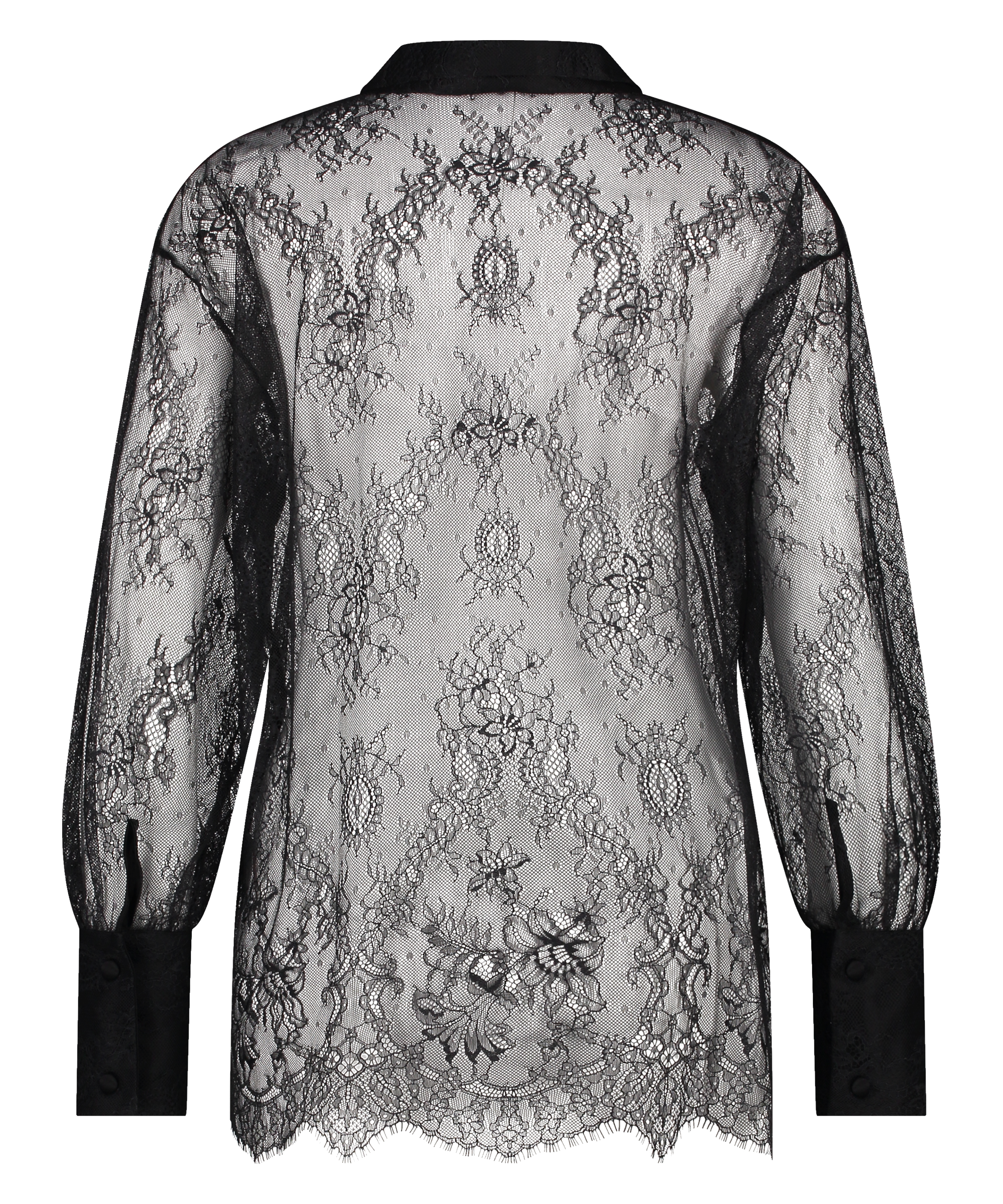 Camille Lace Top, Black, main