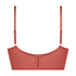 Arabella padded longline underwired bra, Red