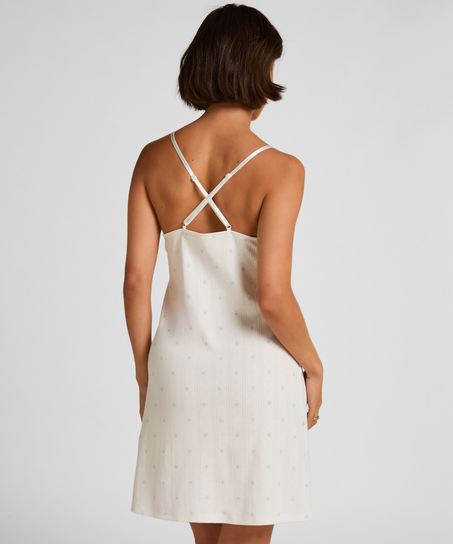 Peonie Slipdress Satin, White