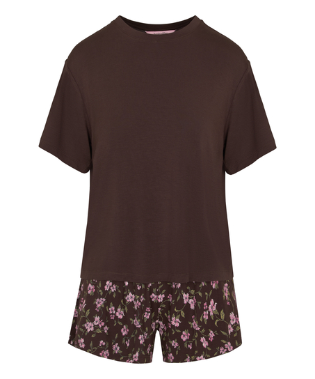 Pyjama Set Loose, Brown