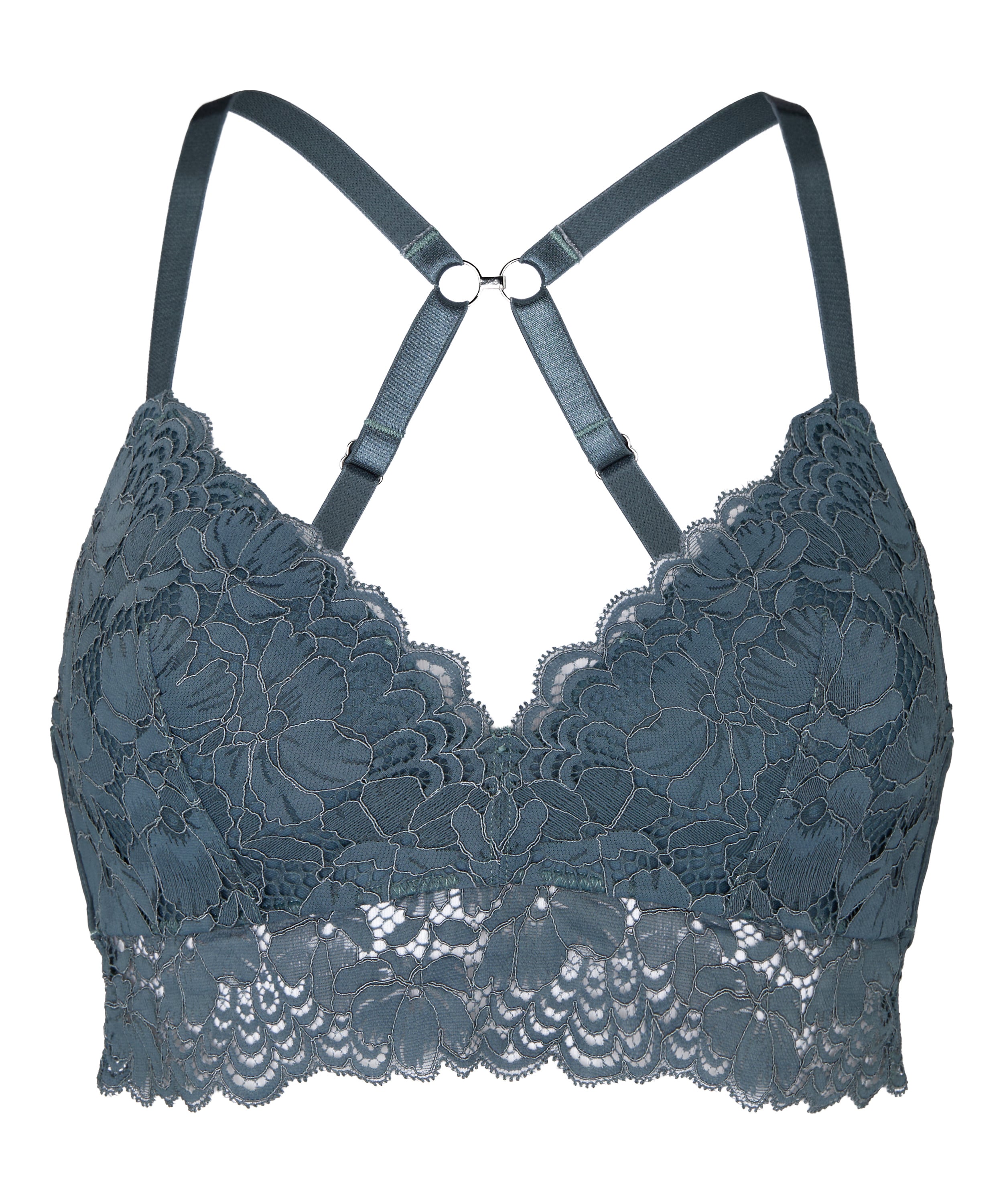 Andrea Padded Non-Wired Bra, Blue, main