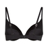 Smooth Padded Underwired Push-Up Bra, Black