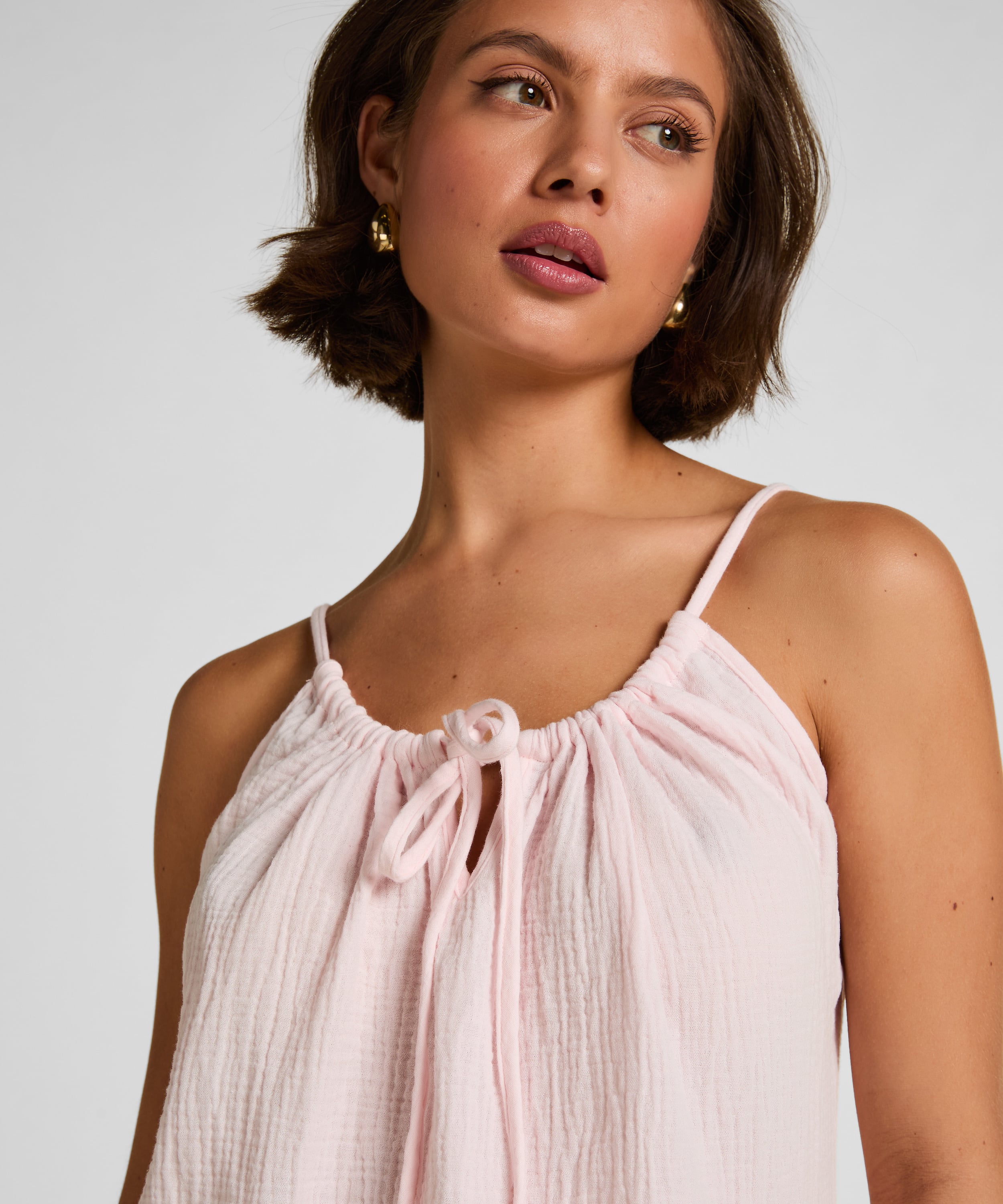 Muslin Slipdress, Pink, main