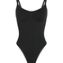 Seamless Enhancing High Leg Body, Black