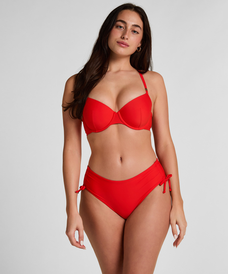 Midi Bikini Bottom Luxe, Red