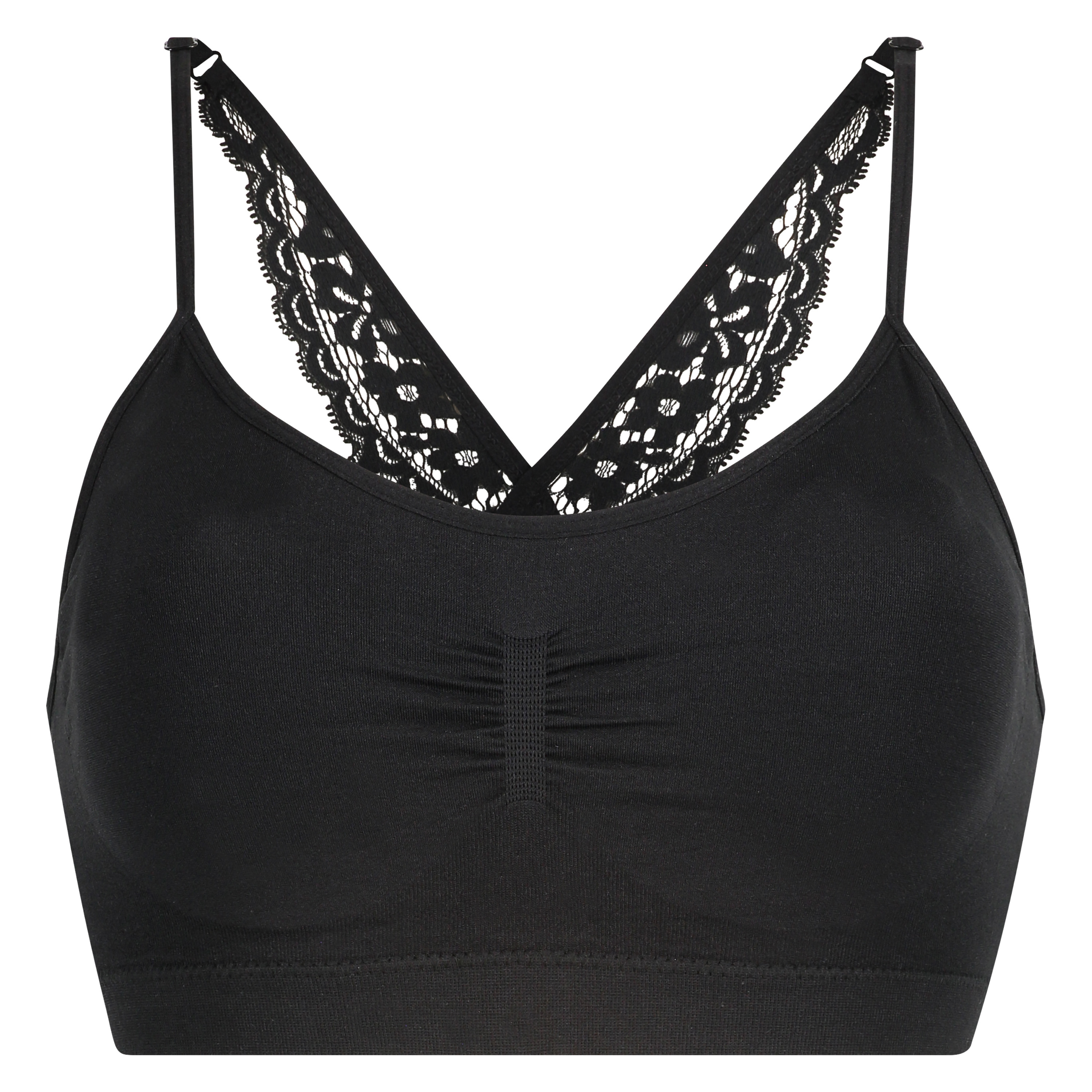 Marineseamless bralette, Black, main