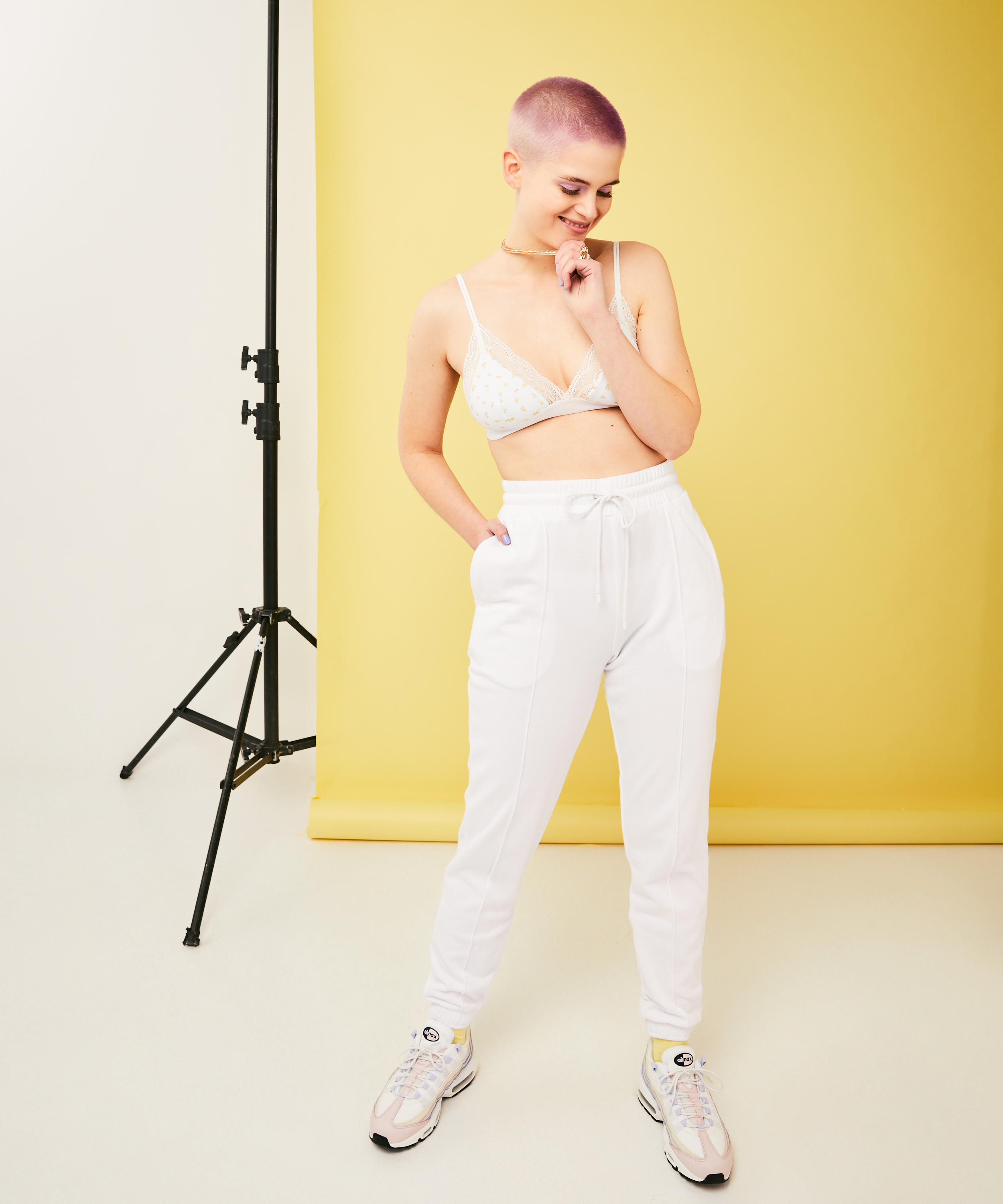 Snuggle Me Joggers, White, main