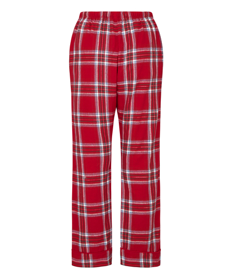 Flannel Pyjama Pants, Red