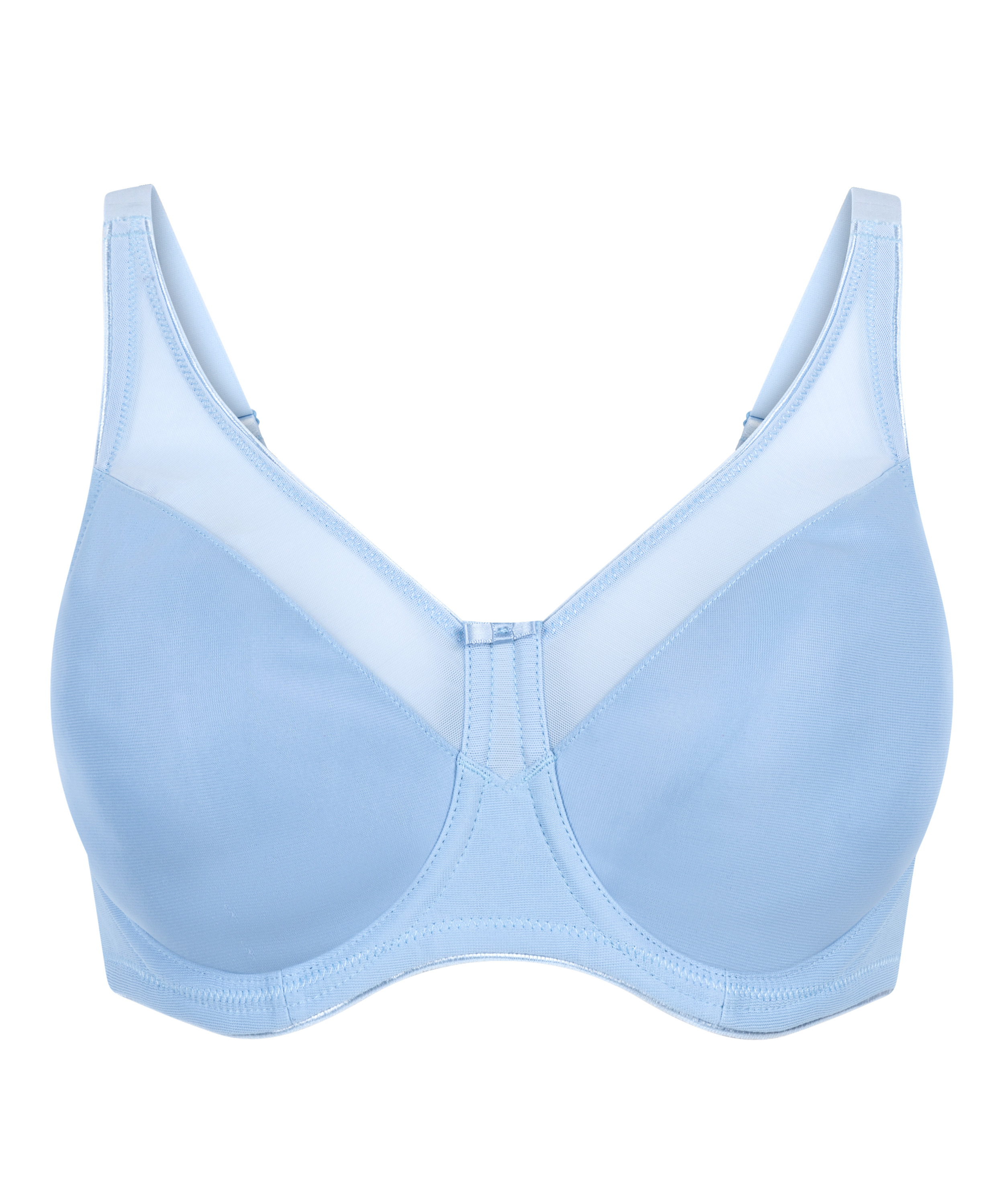 Nina Non-Padded Underwired Minimizer Bra, Blue, main
