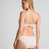 Plunge Padded Underwired Bra, Beige