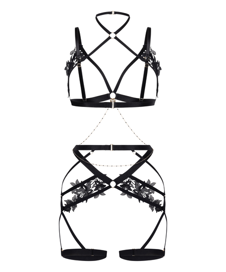 Applique Harness, Black