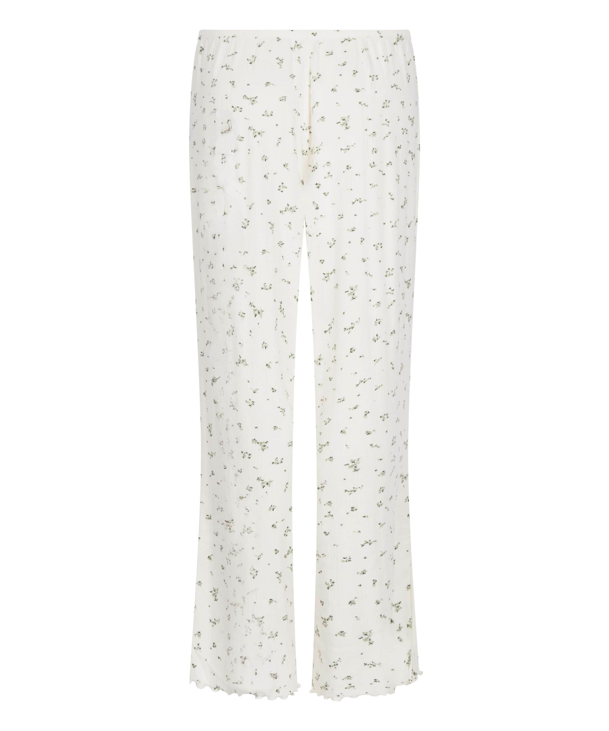 Pyjama Pant Loose Pointelle, White, main