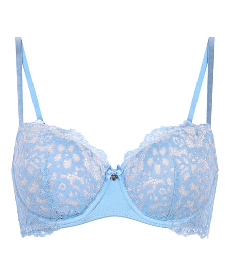 Marine Padded Underwired Bra, Blue