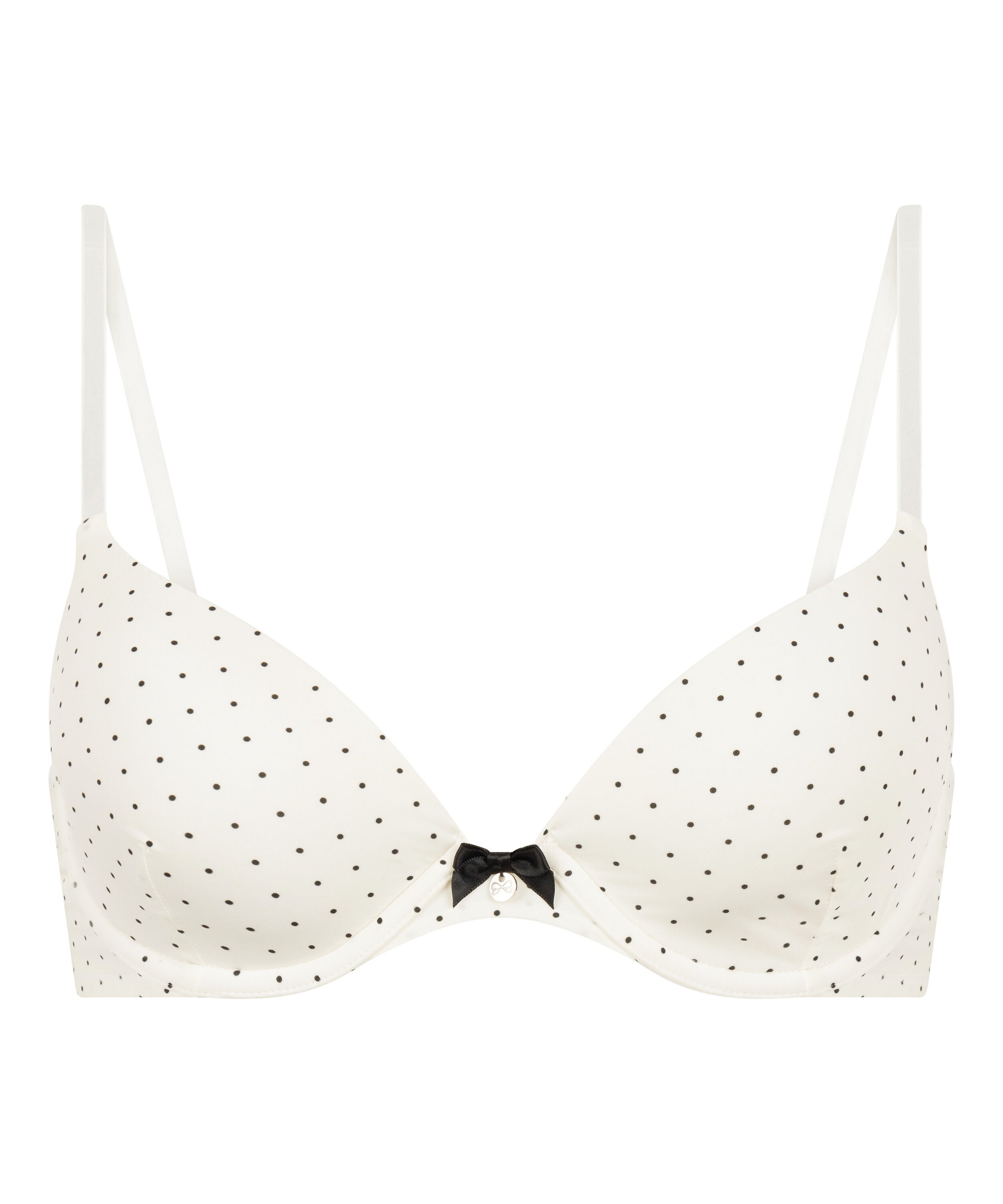 Plunge Padded Underwired Bra, White