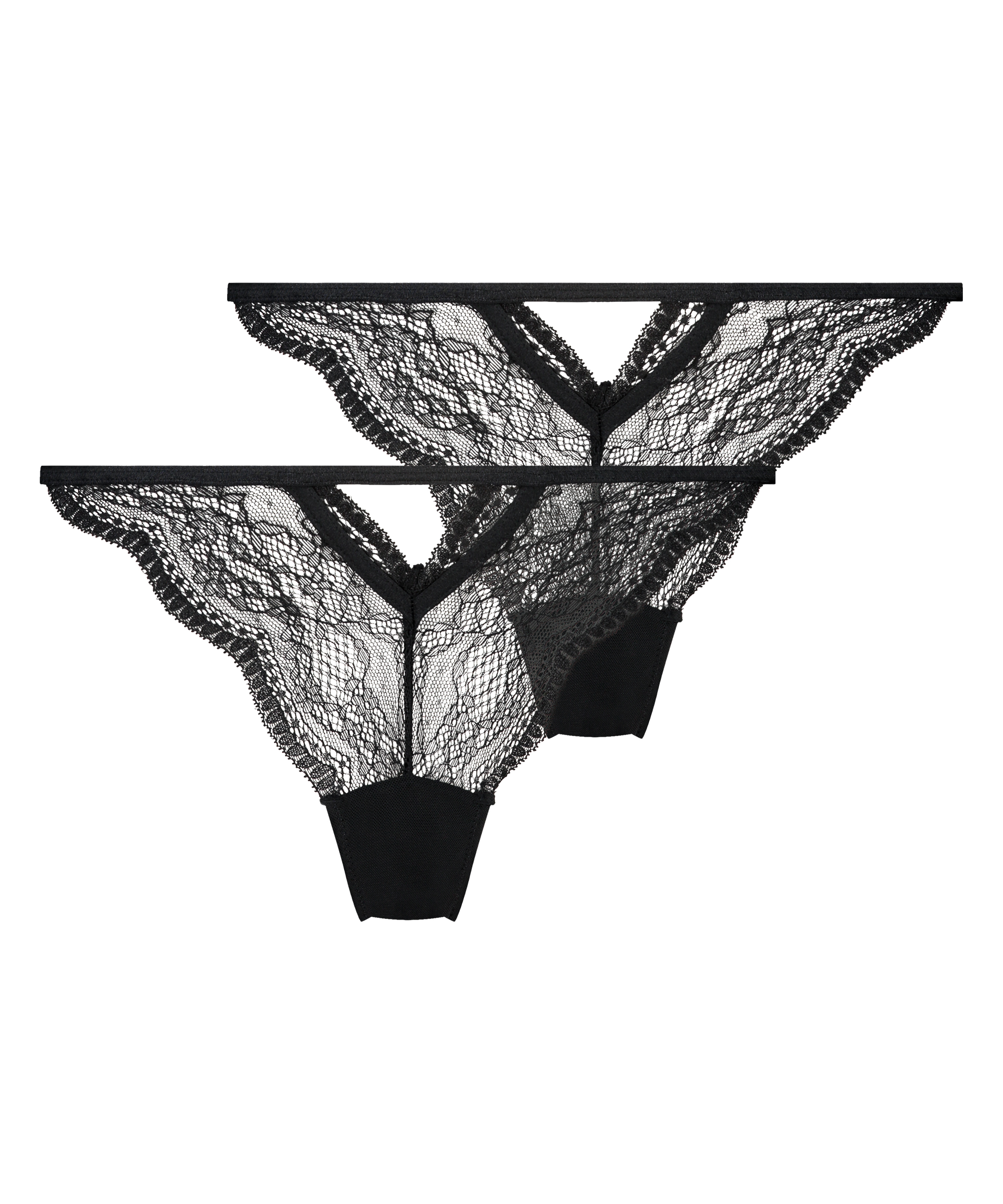 2-pack Isabelle Brazilian knickers, Black, main