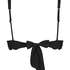 Scallop triangle bikini top, Black