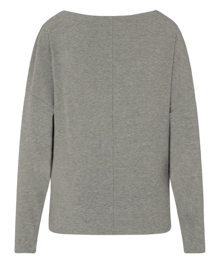 Top Long Sleeves Premium Rib Batwing, Gray