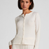 Cardigan Ribbed Jersey, White