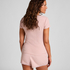 Pyjama Set Rib Lace, Pink